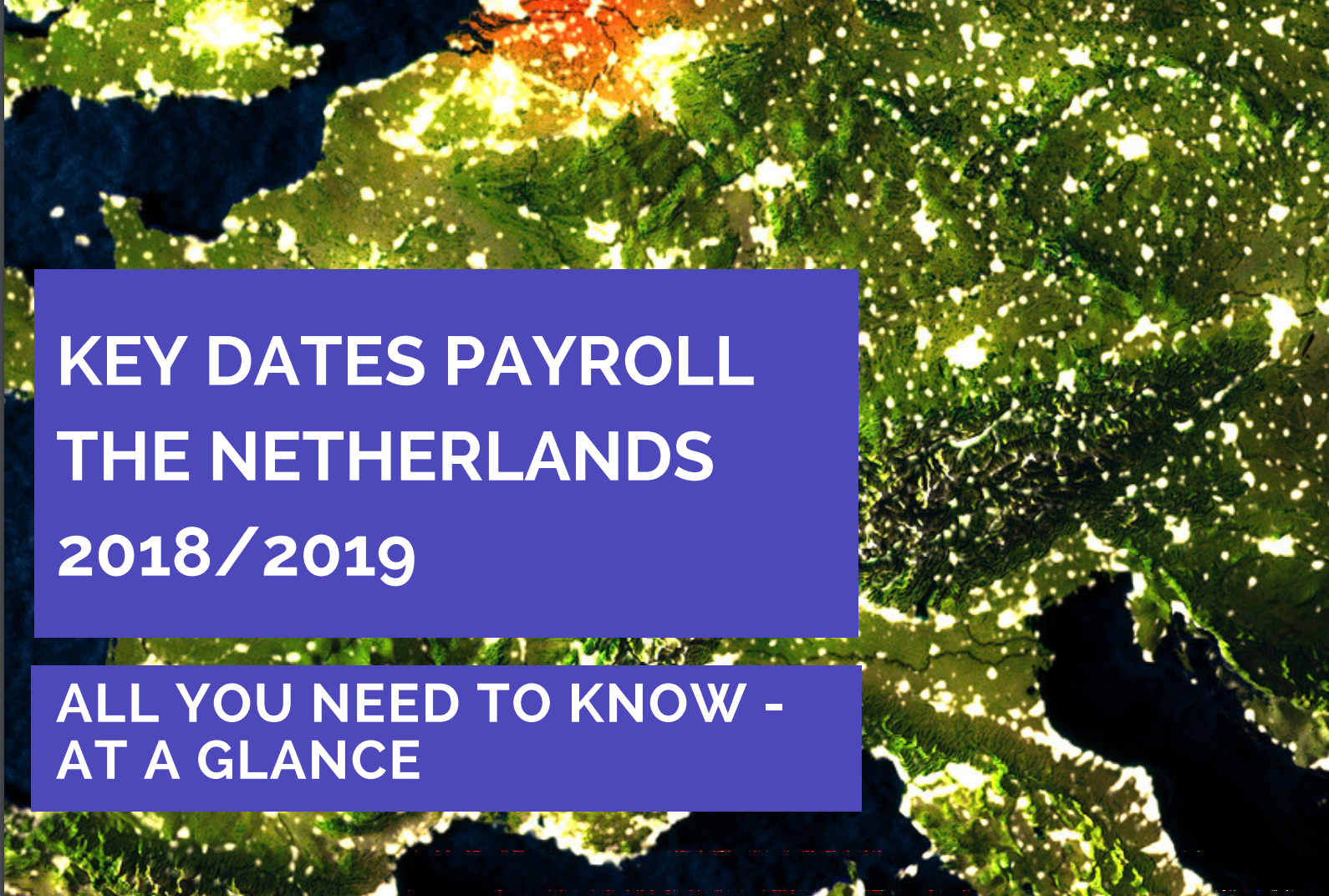 Key dates: Payroll in the Netherlands 2018/19