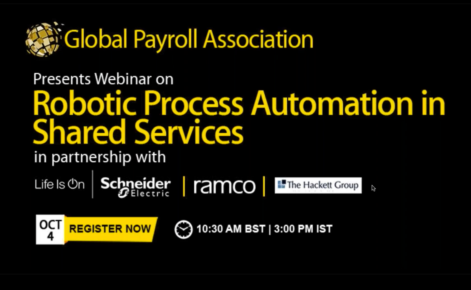 Robotic process automation in shared services